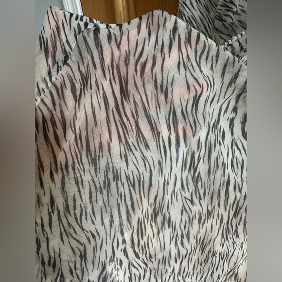 All Saints Kamala Zebra Print Dress size S - Picture 4 of 7